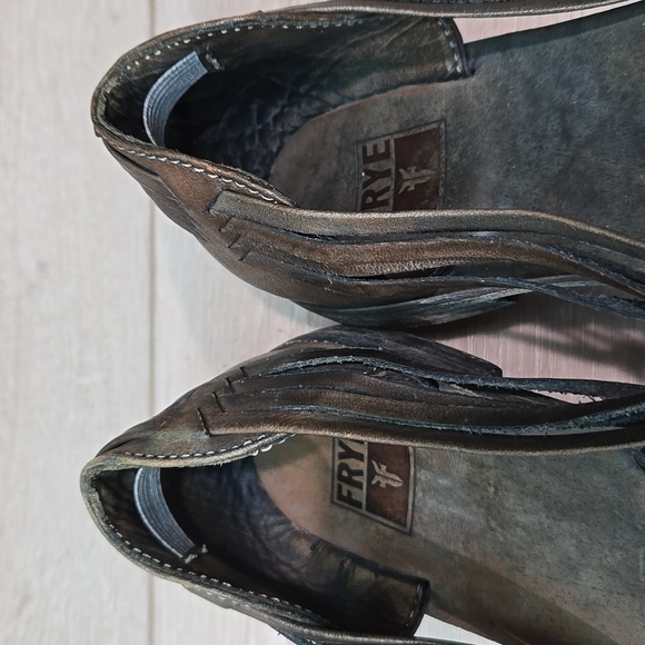 Frye Women Leather 73216 Loafer boho slip on shoes sz 8B - Picture 5 of 10